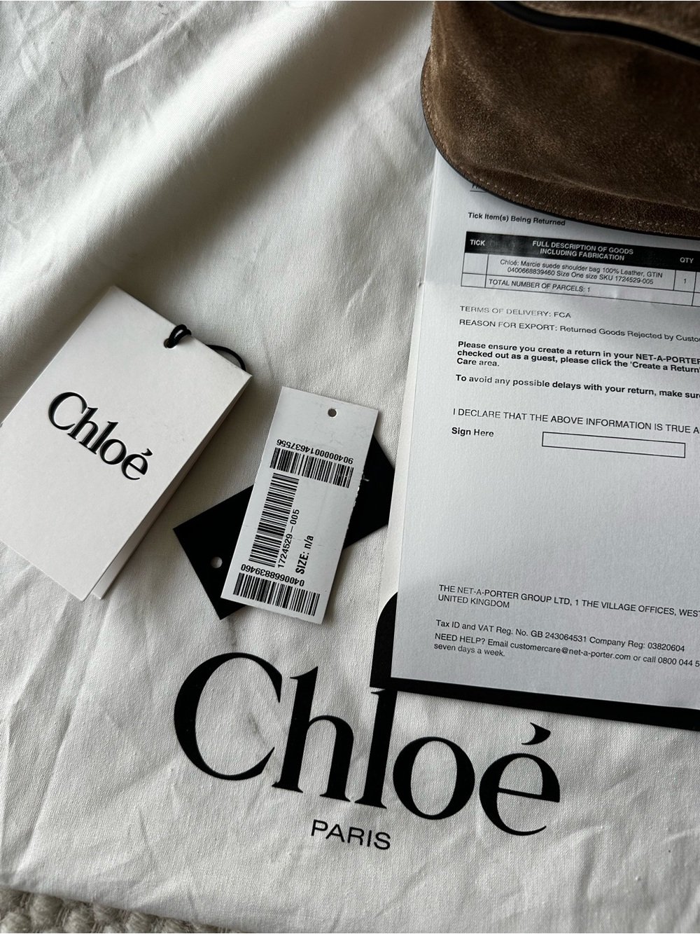 CHLOÉ Marcie suede shoulder bag small in boyish brown - Picture 12 of 14